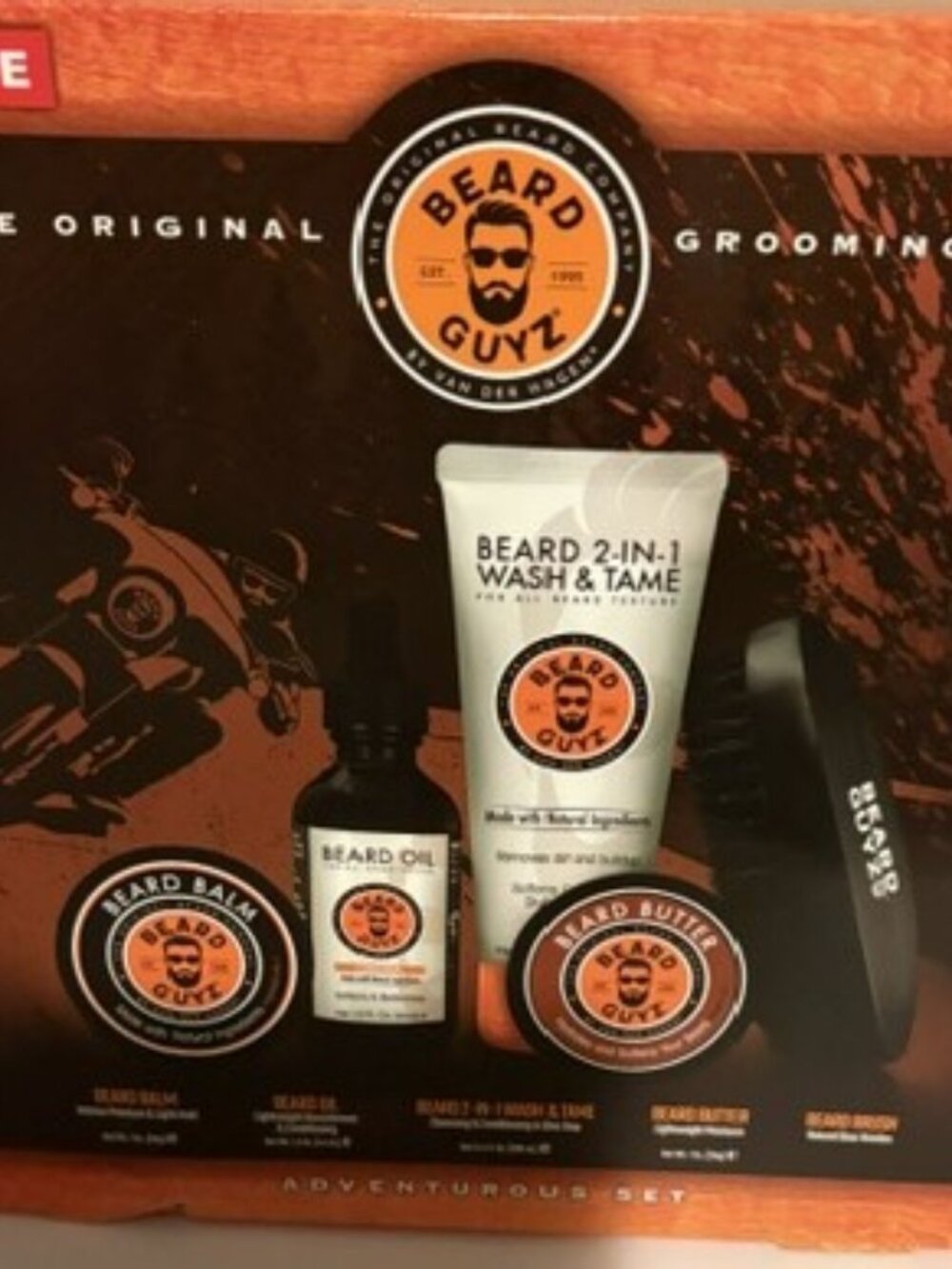Beard Guyz Adventurous Grooming Set, for All Beard Textures, Men, 5 Piece